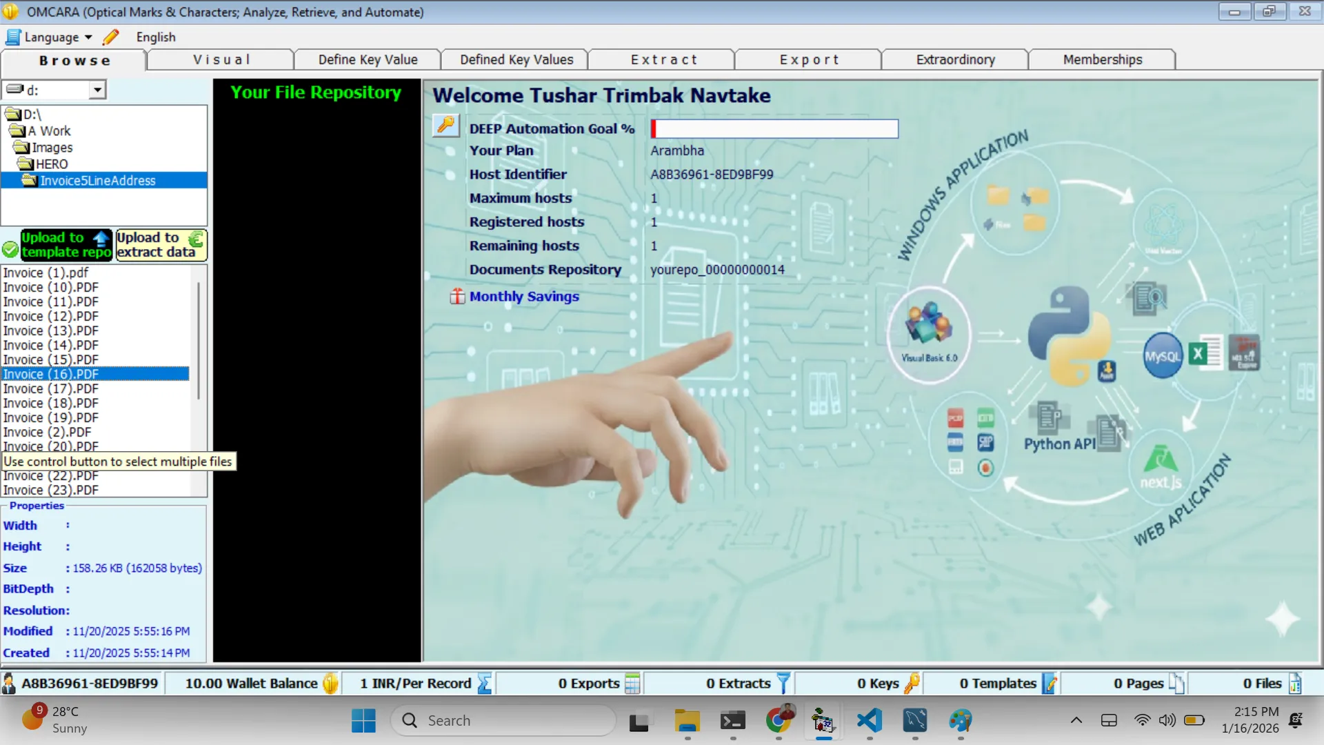 Native Desktop Walkthrough - OMCARA